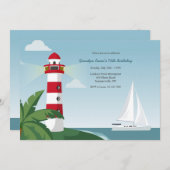 灯台 招待状 (正面/裏面)