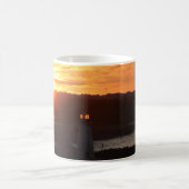 灯台,日の出,ハリファックスハーバー,写真 コーヒーマグカップ (中央)