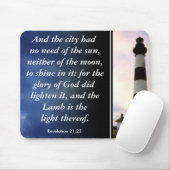 灯台、暴露の21:23および都市は…持っていました マウスパッド (マウス)