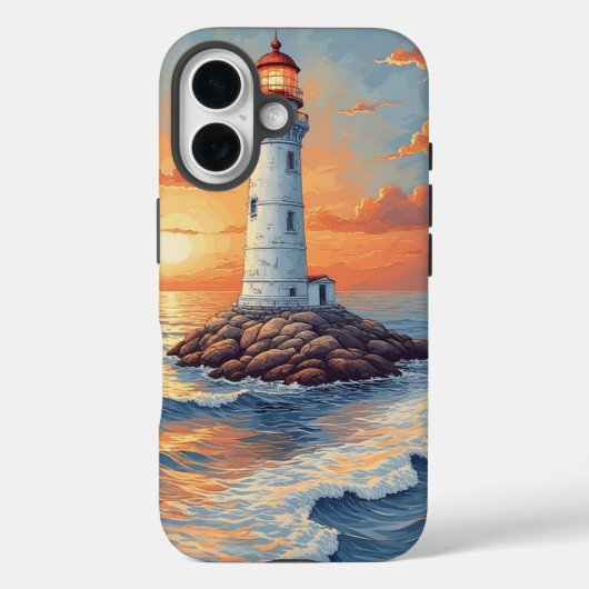 灯台 海 景色 iPhone / iPad カーケース Case-Mate iPhoneケース (裏面)