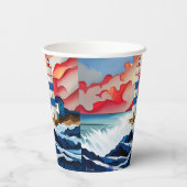 灯台 紙コップ (裏面)