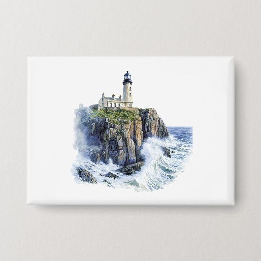 灯台 缶バッジ (正面)