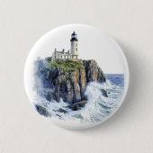 灯台 缶バッジ (正面)