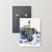 灯台 缶バッジ (正面/裏面)