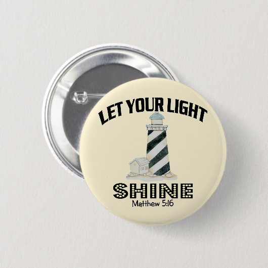 灯台 缶バッジ (正面&裏面)