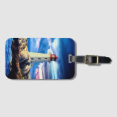 灯台 – 荷物タグ（名刺スロット付き） ラゲッジタグ (正面横)