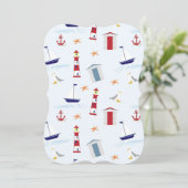 灯台 5x7 招待状ブラケット 招待状 (スタンド正面)