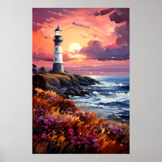 灯台 | AIポスター ポスター