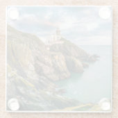 灯台 | Baily Light house Dublin，アイルランド ガラスコースター (裏面)