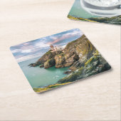 灯台 | Baily Light house Dublin，アイルランド スクエアペーパーコースター (アングル)