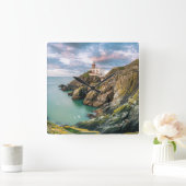 灯台 | Baily Light house Dublin,アイルランド スクエア壁時計 (ホーム)