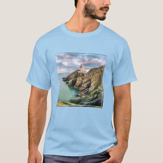 灯台 | Baily Light house Dublin，アイルランド Tシャツ (正面)