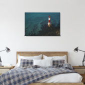 灯台 Beachy Head Light house England キャンバスプリント (インサイチュ (寝室))