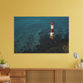 灯台 Beachy Head Light house England キャンバスプリント (インサイチュ (リビング))