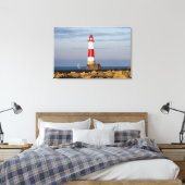 灯台 Beachy Head Light house England キャンバスプリント (インサイチュ (寝室))