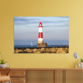 灯台 Beachy Head Light house England キャンバスプリント (インサイチュ (リビング))