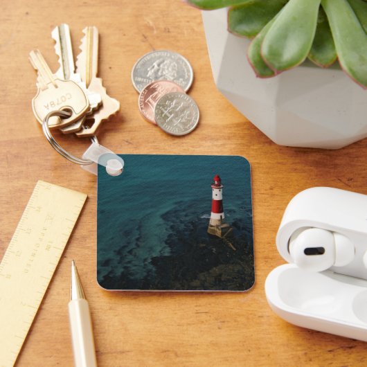 灯台 Beachy Head Light house England キーホルダー (デスク)