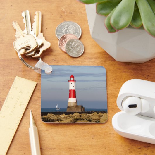 灯台 Beachy Head Light house England キーホルダー (デスク)