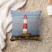 灯台 Beachy Head Light house England クッション (ブランケット)