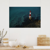 灯台 Beachy Head Light house England ポスター (キッチン)