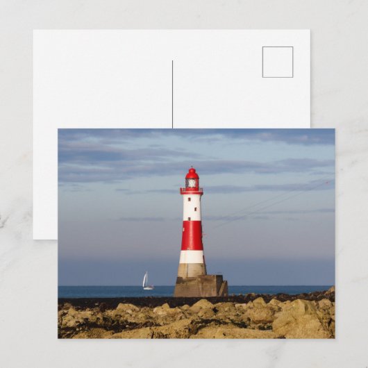 灯台 Beachy Head Light house England ポストカード (正面/裏面)
