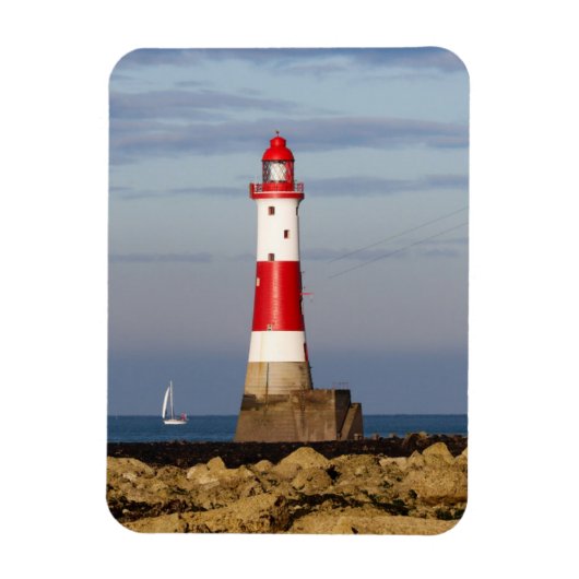 灯台 Beachy Head Light house England マグネット (縦)
