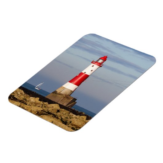 灯台 Beachy Head Light house England マグネット (左側)