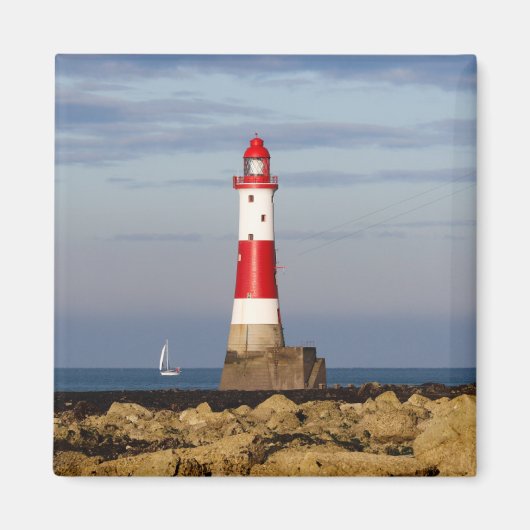 灯台 Beachy Head Light house England マグネット (正面)