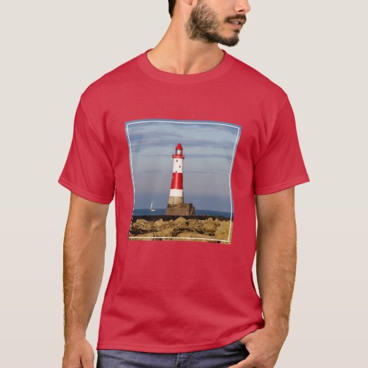 灯台 Beachy Head Light house England Tシャツ (正面)