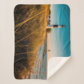 灯台 | Big Sable Light house Ludington, MI シェルパブランケット (正面)