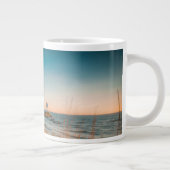 灯台 | Big Sable Light house Ludington, MI ジャンボコーヒーマグカップ (右)