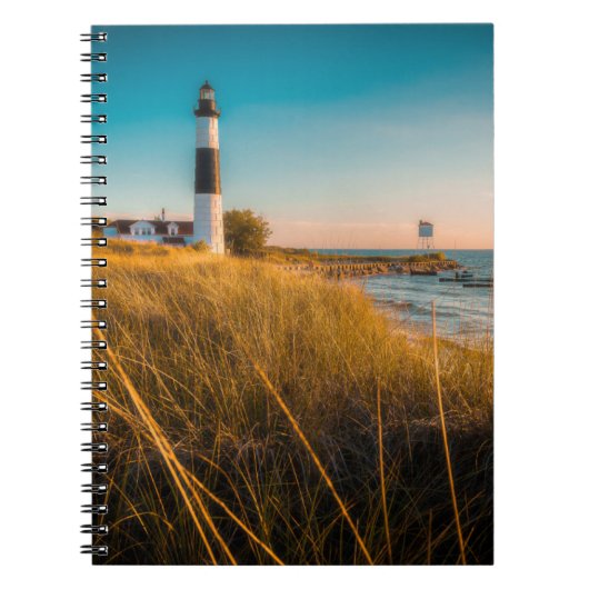灯台 | Big Sable Light house Ludington, MI ノートブック (正面)