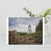 灯台 | Big Tub Harbor Tobermory Ontario サンキューカード (スタンド正面)