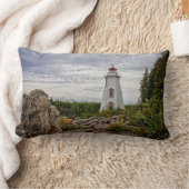 灯台 | Big Tub Harbor Tobermory Ontario ランバークッション (ブランケット)