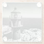 灯台| Bømloノルウェーのランタン部屋 ガラスコースター (裏面)