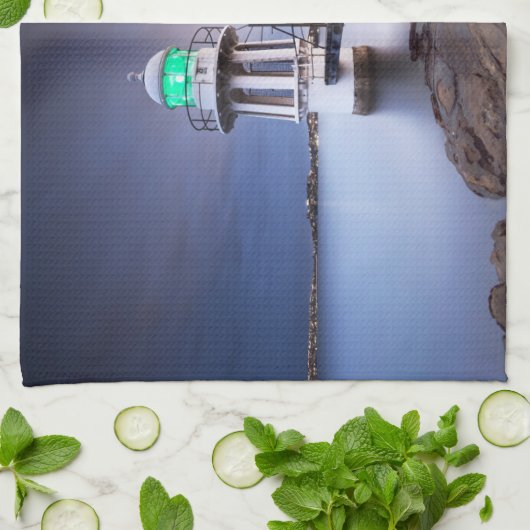 灯台 | Cremorne Point Light house Australia キッチンタオル (折り畳み)