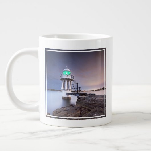 灯台 | Cremorne Point Light house Australia ジャンボコーヒーマグカップ (左)