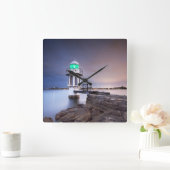 灯台 | Cremorne Point Light house Australia スクエア壁時計 (ホーム)