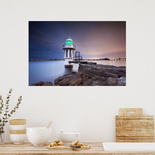 灯台 | Cremorne Point Light house Australia ポスター (キッチン)