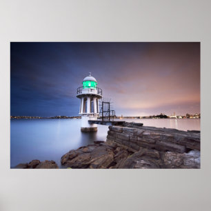 灯台 Cremorne Point Light house Australia ポスター