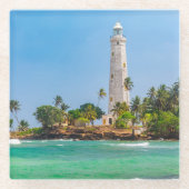 灯台 | Dewundaraスリランカ ガラスコースター (正面)