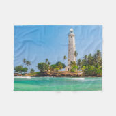 灯台 | Dewundaraスリランカ フリースブランケット (正面(横))