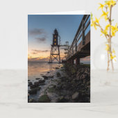 灯台 | Eversand-Oberfeueドイツ カード (黄色い花)