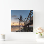 灯台 | Eversand-Oberfeueドイツ スクエア壁時計 (ホーム)