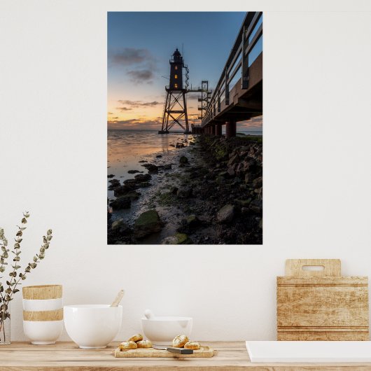 灯台 | Eversand-Oberfeueドイツ ポスター (キッチン)