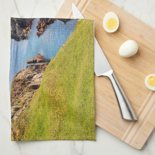 灯台 | Fanad Head Light house Ireland キッチンタオル (四つ折り)