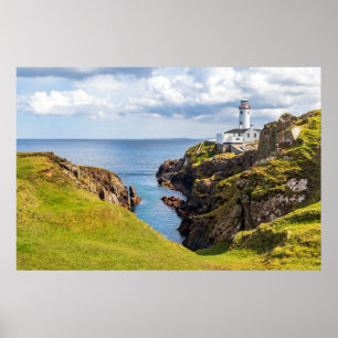 灯台 Fanad Head Light house Ireland ポスター