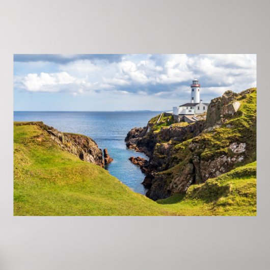 灯台 | Fanad Head Light house Ireland ポスター (正面)