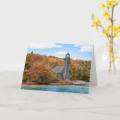 灯台 | Grand Island East Channel Light カード (黄色い花)