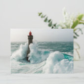 灯台 | Jument Light house Ouessant France サンキューカード (スタンド正面)